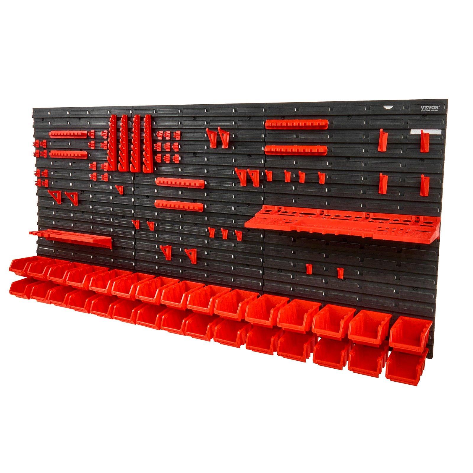 Wall Mounted 30-Bin Plastic Pa - Workshop Tools Holder 评论和价格