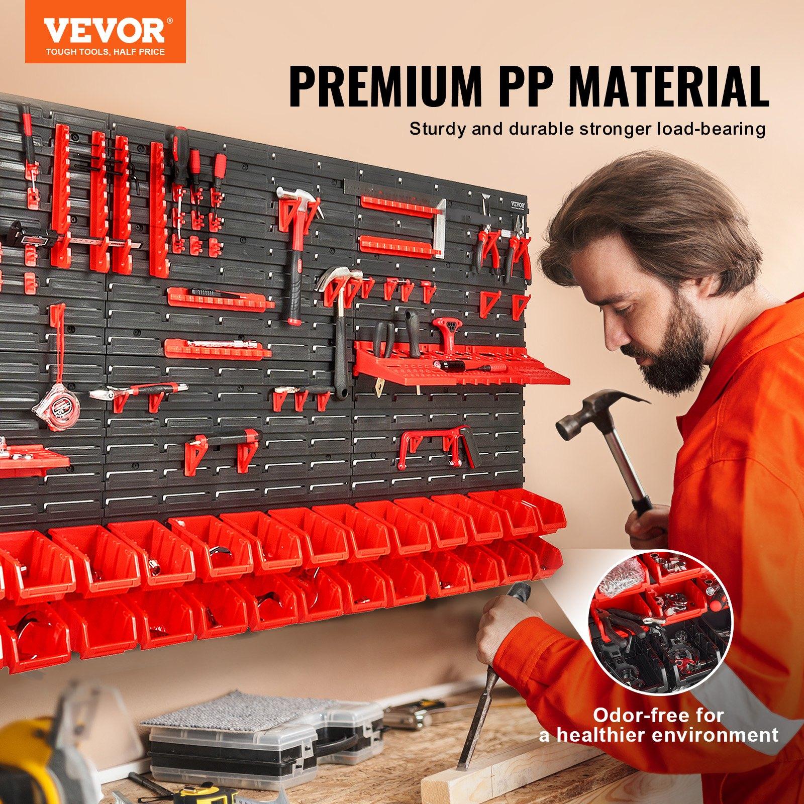 Wall Mounted 30-Bin Plastic Pa - Workshop Tools Holder 评论和价格