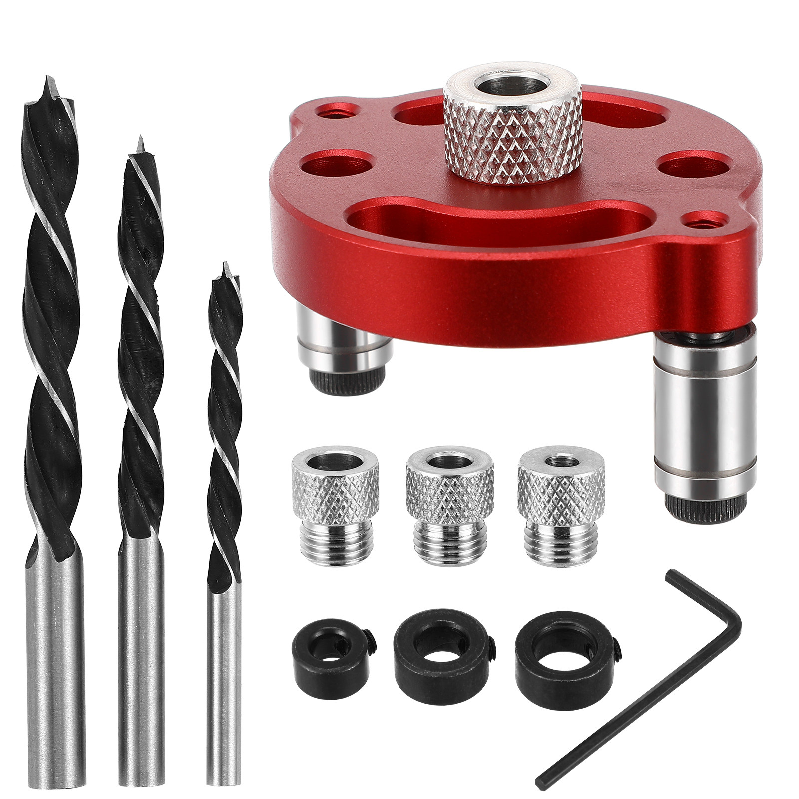 1Set Aluminum Alloy Woodworkin - Dowel Jig Kit 评论和价格