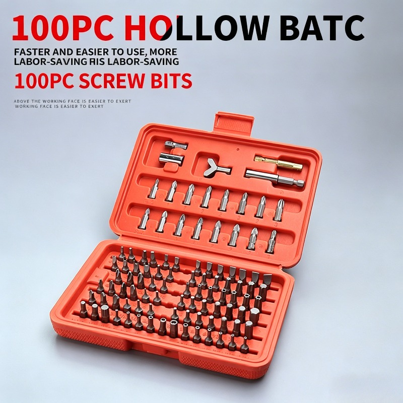 100PCS Screwdriver Bit Set, Ho - Workshop Tools Uses 评论和价格