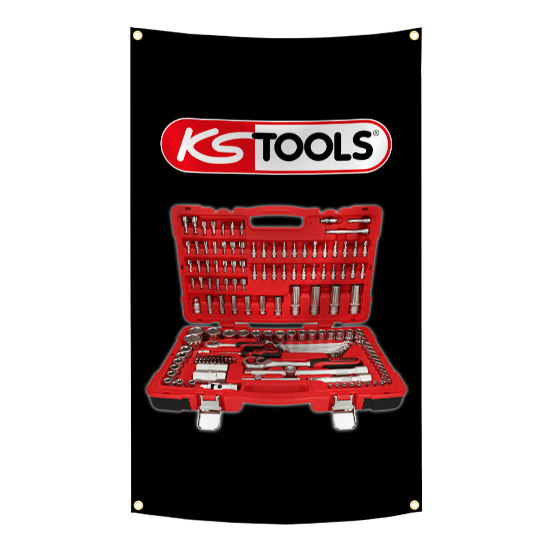 KS TOOLS Brand Flag Tapestry   - Workshop Tools Brand 评论和价格