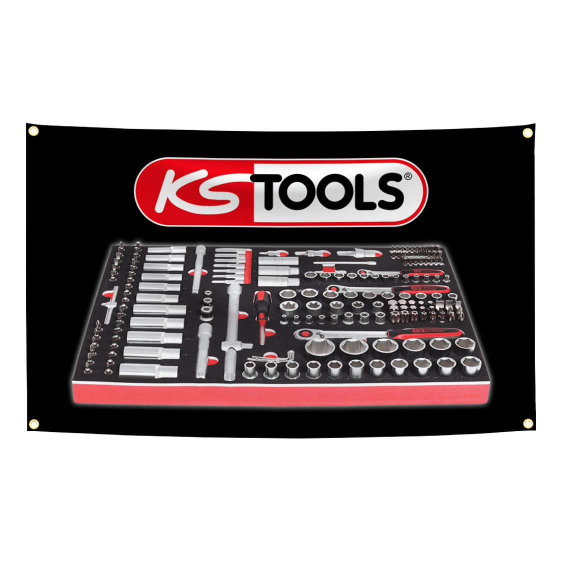 KS TOOLS Brand Flag Tapestry   - Workshop Tools Brand 评论和价格