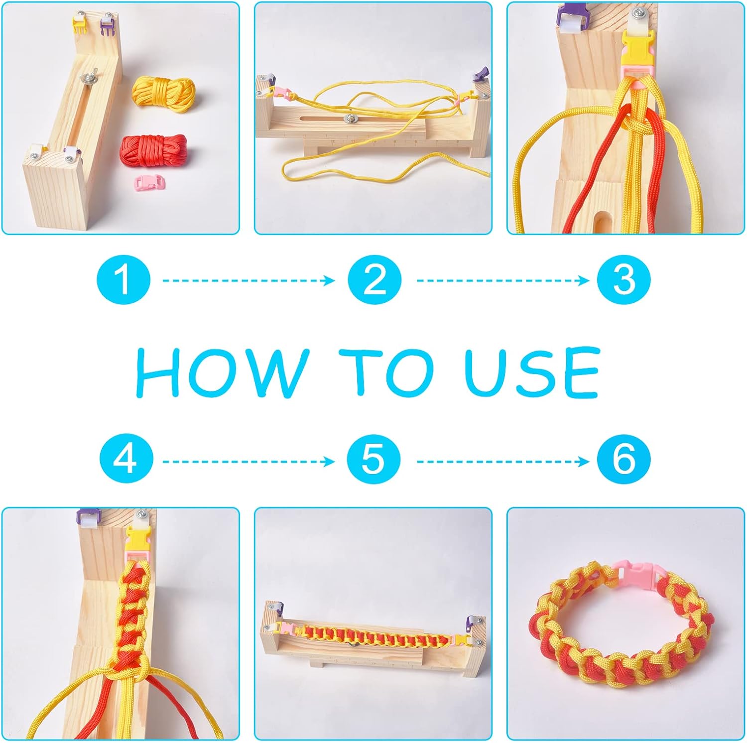 Wood Paracord Jig Bracelet Mak - Dowel Jig Kit 评论和价格
